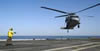 Landing a helo on board USS DULUTH during OPERATION IRAQI FREEDOM